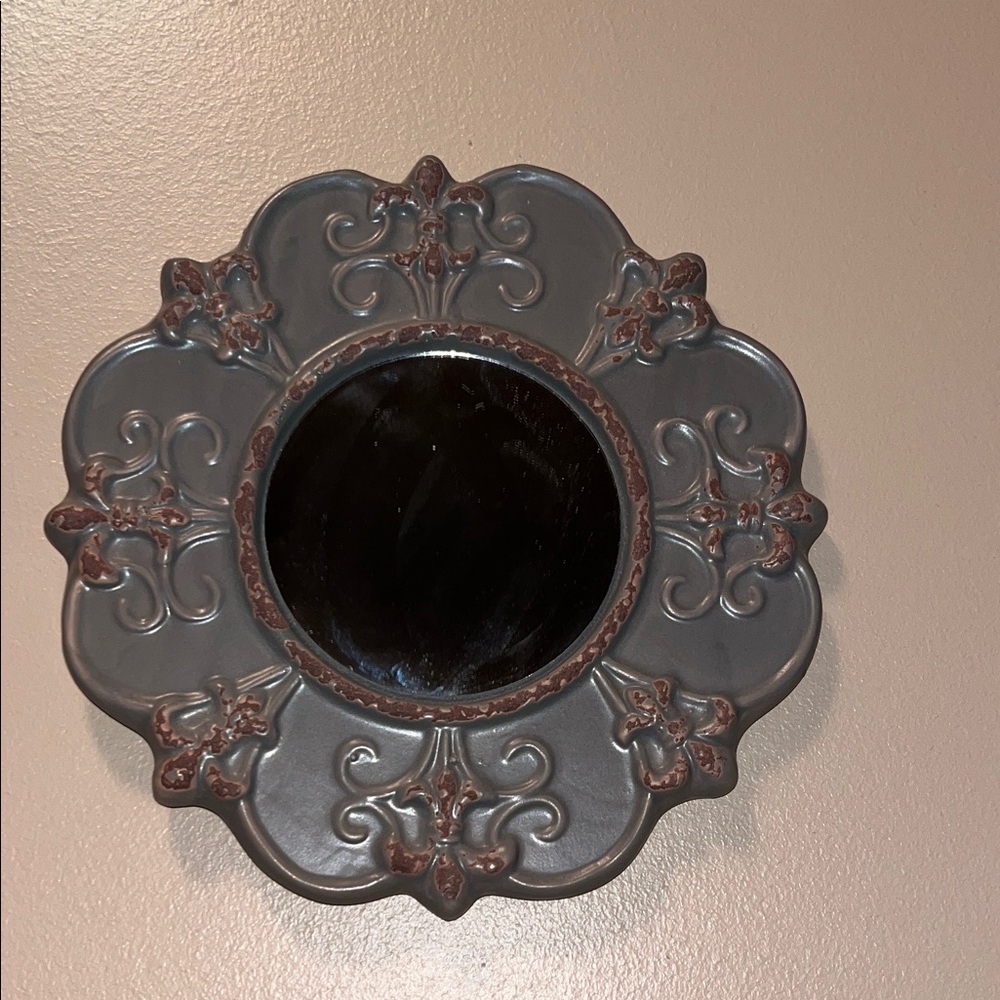 Elegant Gray Wall Mirror